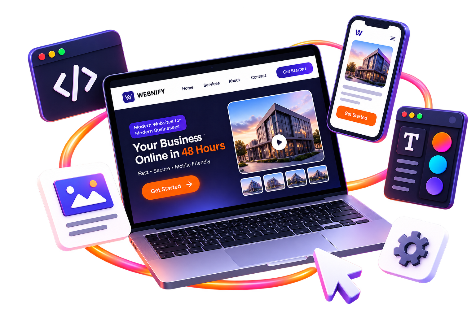 Website Development service visual